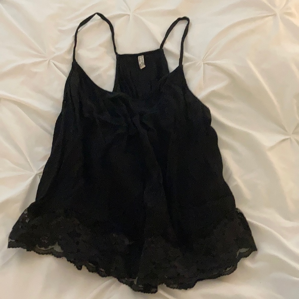 Free people tank with lace bottom